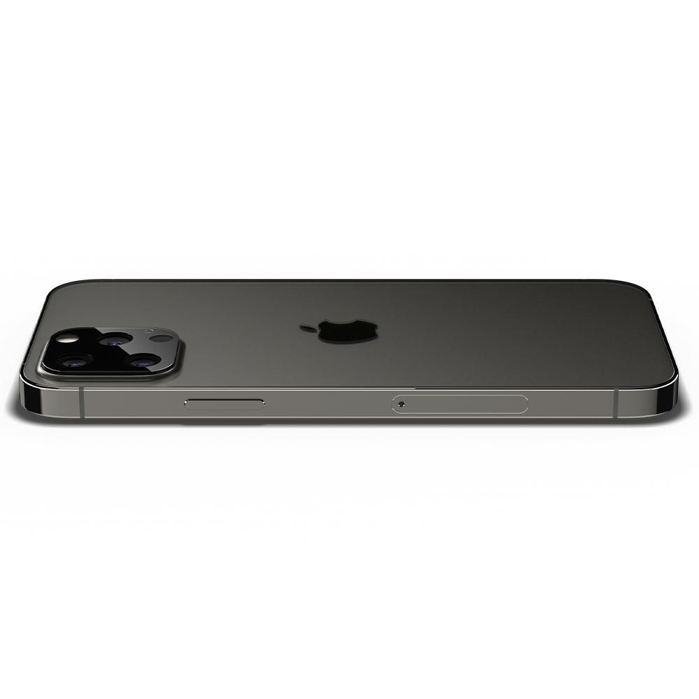 na aparat Spigen Optik.tr Camera Lens czarne Apple iPhone 12 / 5