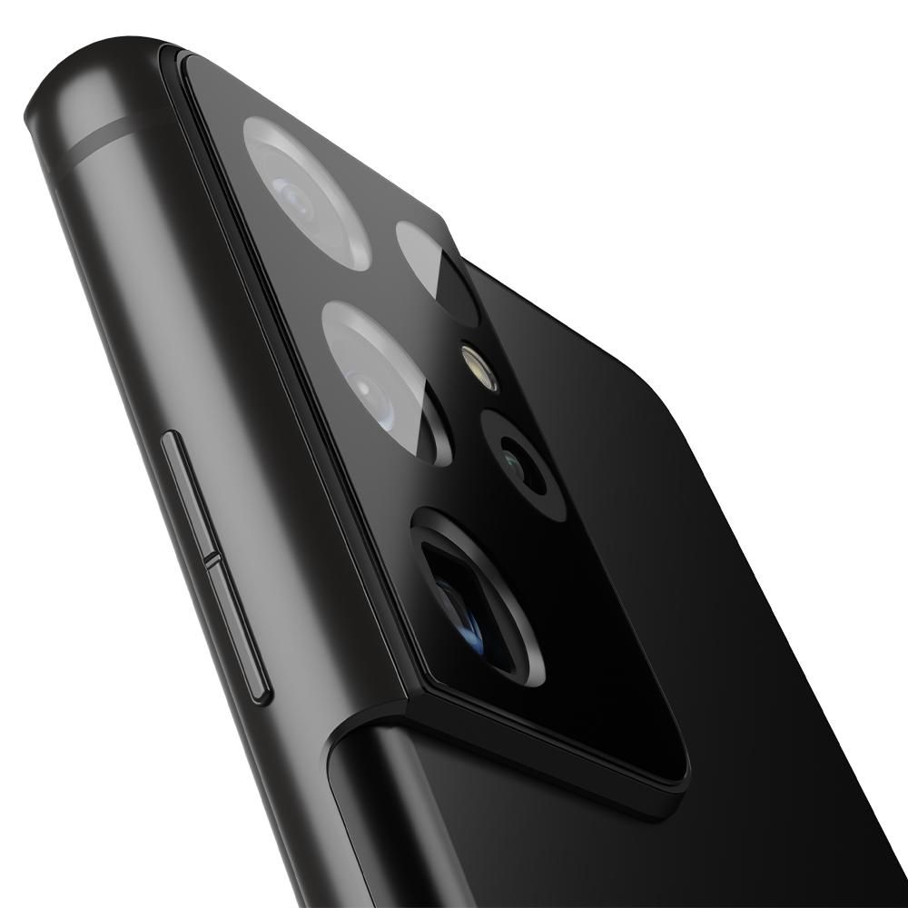 na aparat Spigen Optik.tr Camera Lens czarne Samsung s21 Ultra / 3