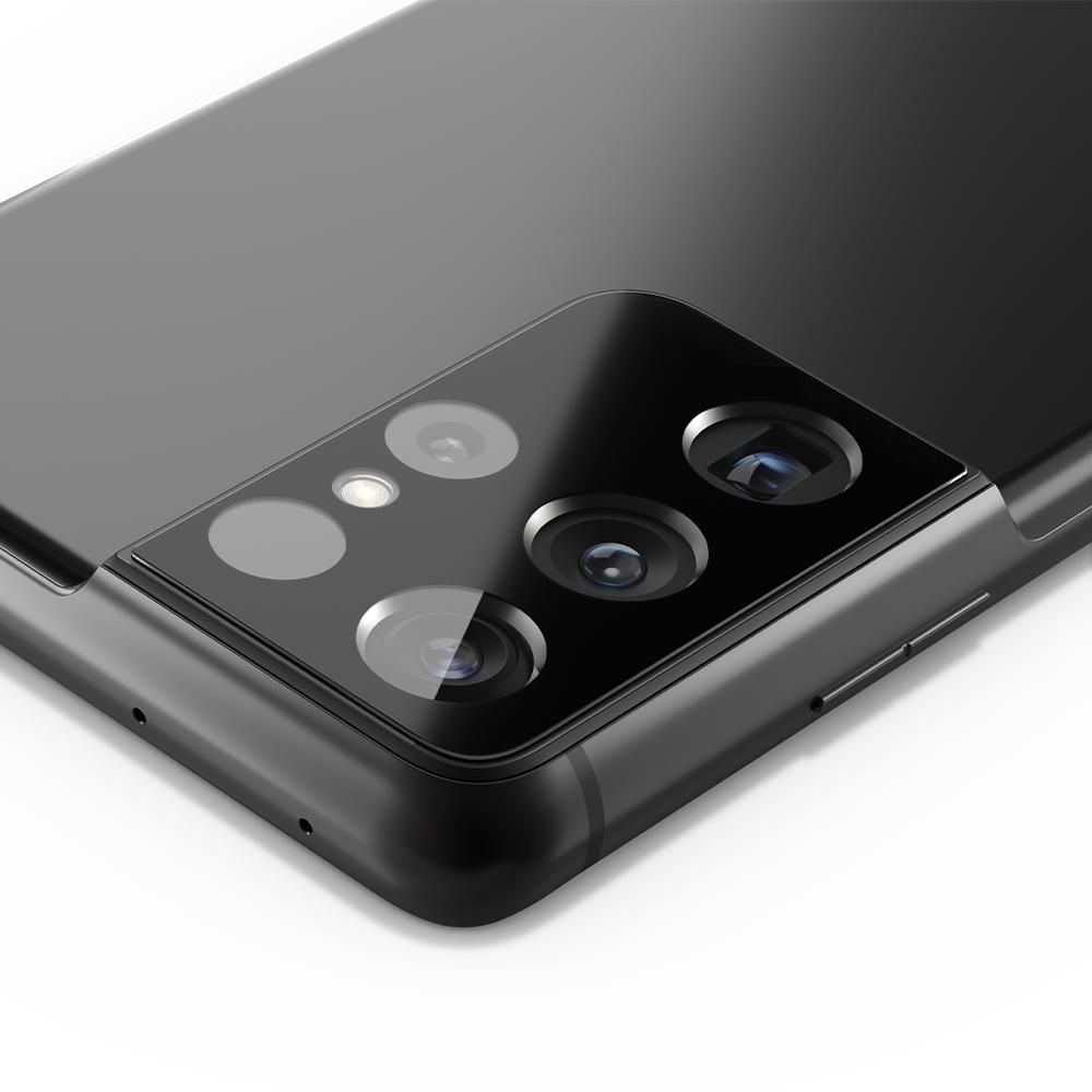 na aparat Spigen Optik.tr Camera Lens czarne Samsung s21 Ultra / 4