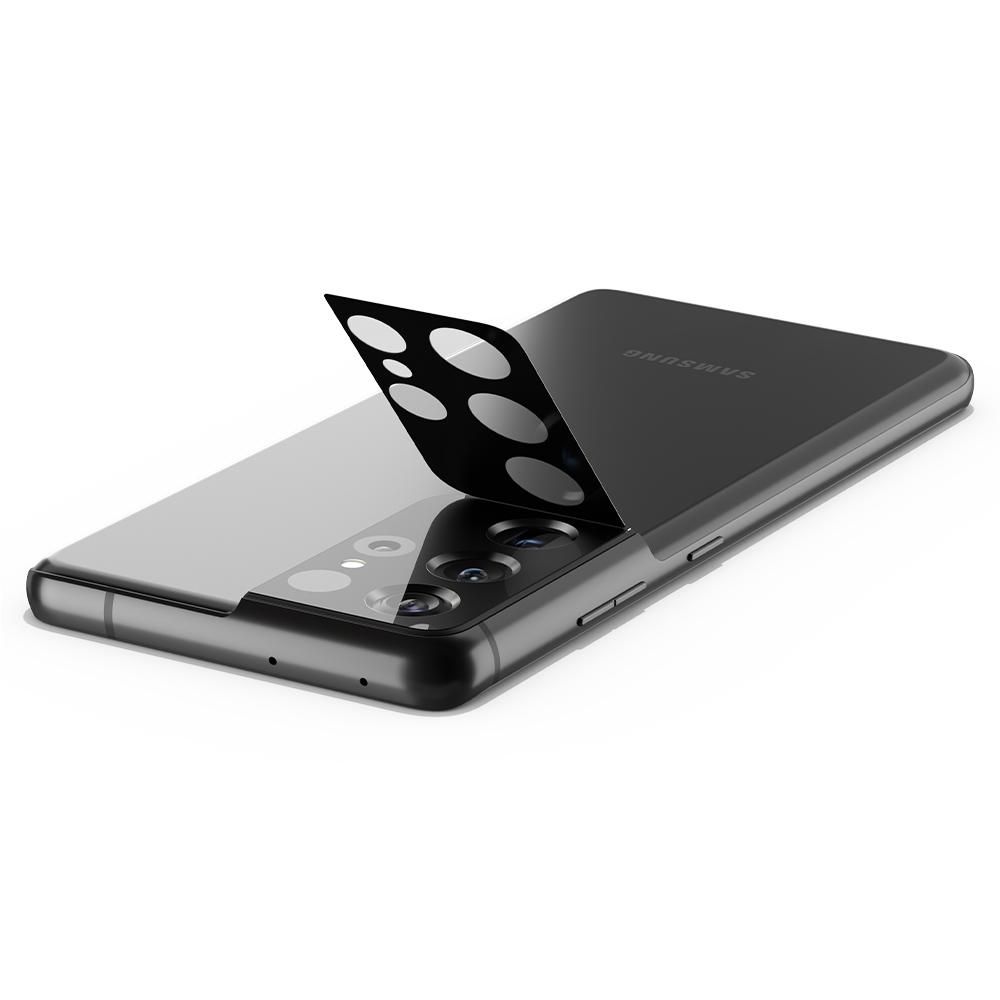 na aparat Spigen Optik.tr Camera Lens czarne Samsung s21 Ultra / 5