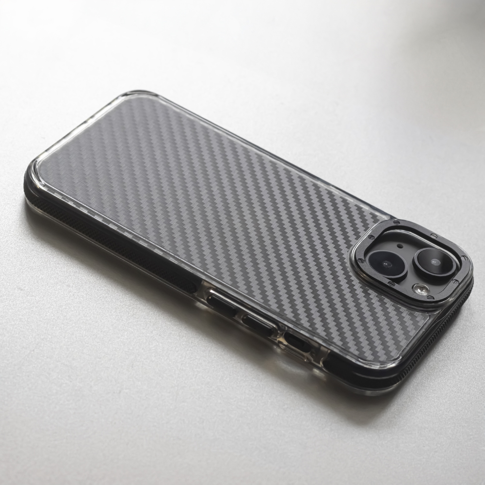 Nak�adka Acrylic Carbon czarny Apple iPhone 16 Plus / 10