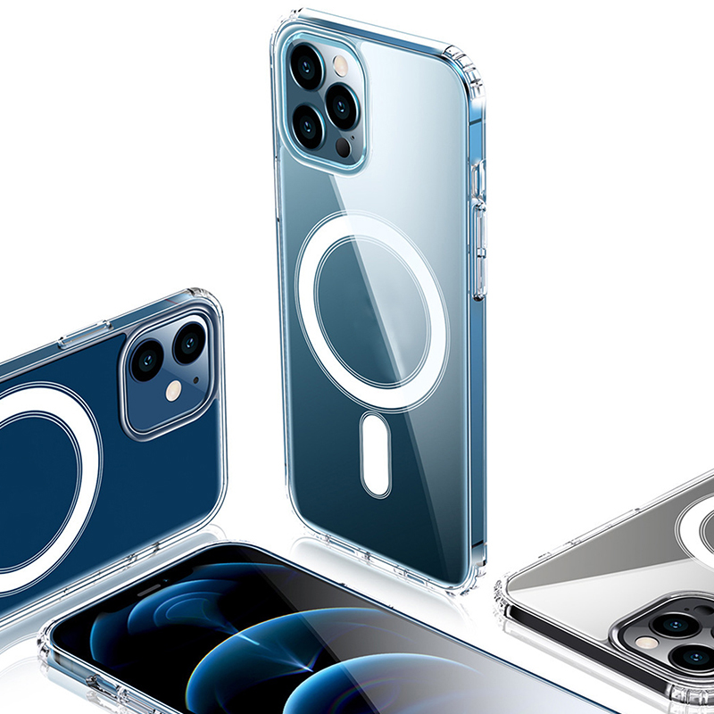 Nak�adka Anti Shock 1,5 mm Mag transparentna big hole open ring Apple iPhone 17 Pro Max / 5