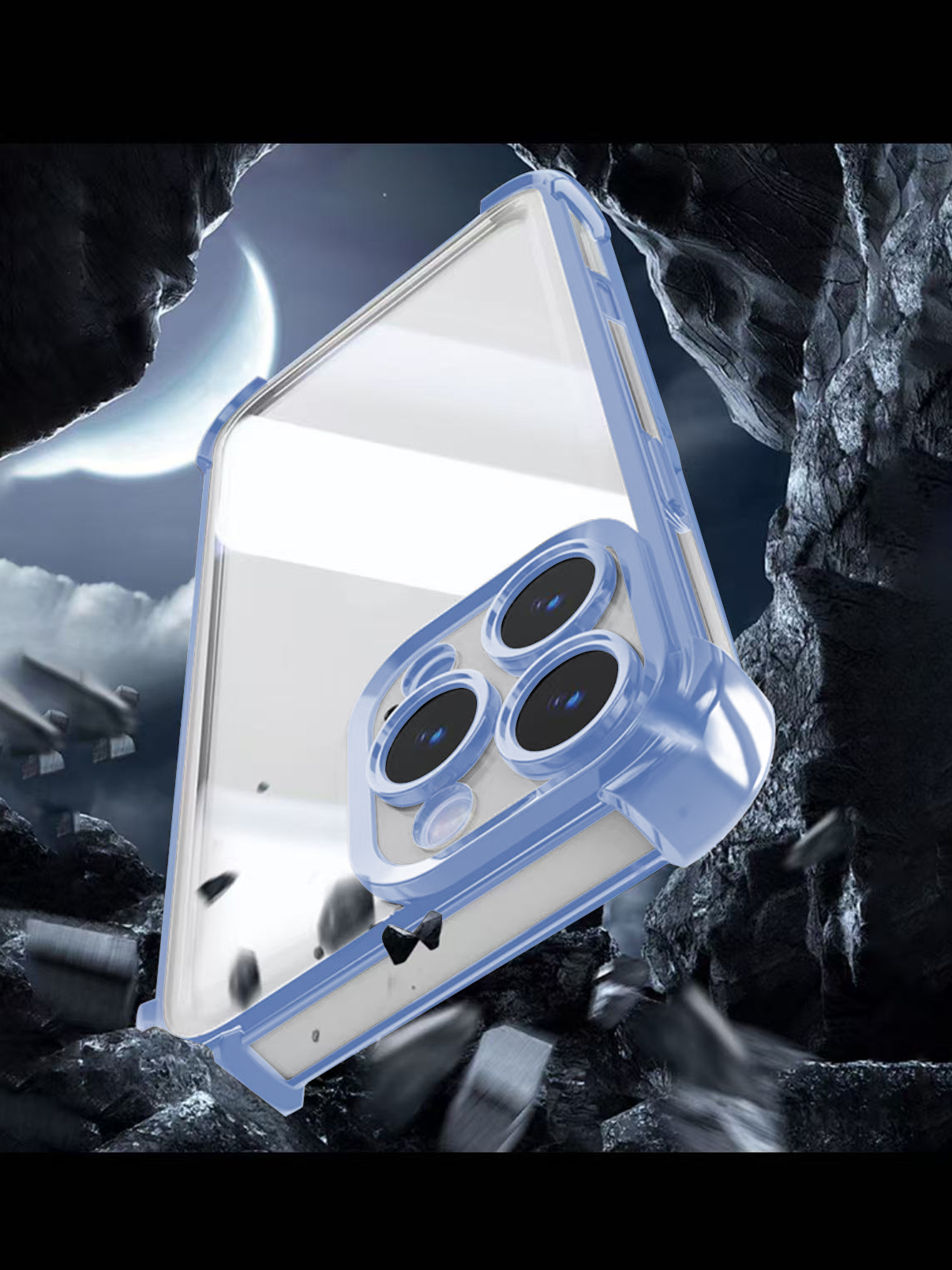 Nak�adka Anti Shock Chrome niebieska Samsung Galaxy S25 / 5
