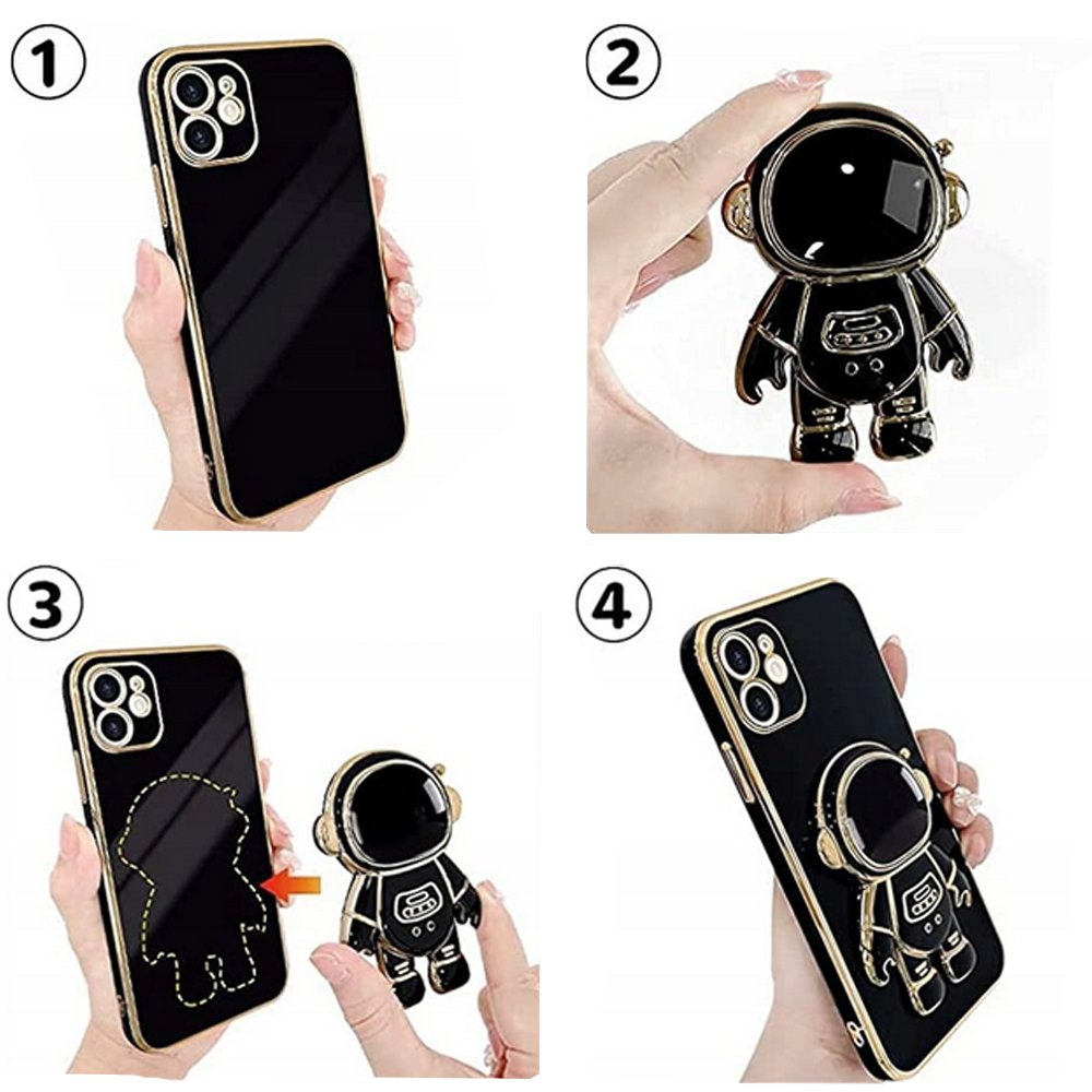 Nak�adka Astronaut czarny Samsung Galaxy A05S / 9