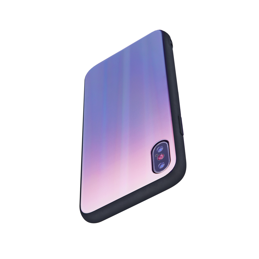 Nak�adka Aurora Glass czarna Huawei Y7 (2019) / 3