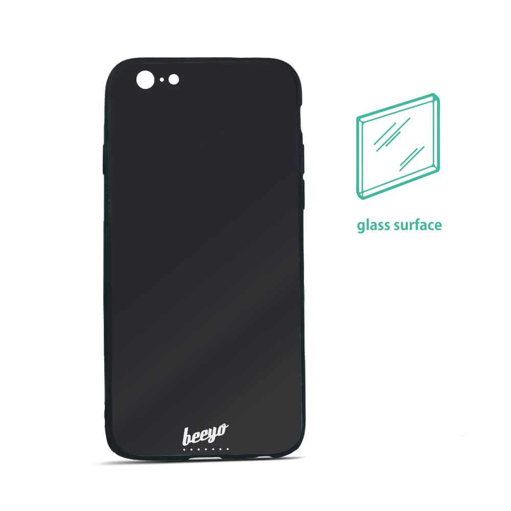 Nak�adka Beeyo Glass czarna LG K10 (2017)