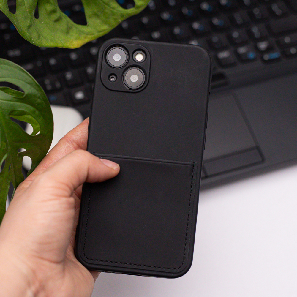 Nak�adka Card Cover czarna Apple iPhone 11 / 5