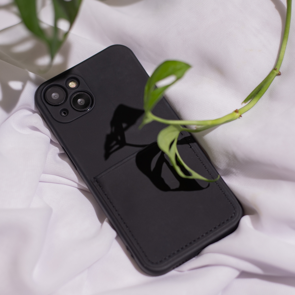 Nak�adka Card Cover czarna Apple iPhone XS / 9