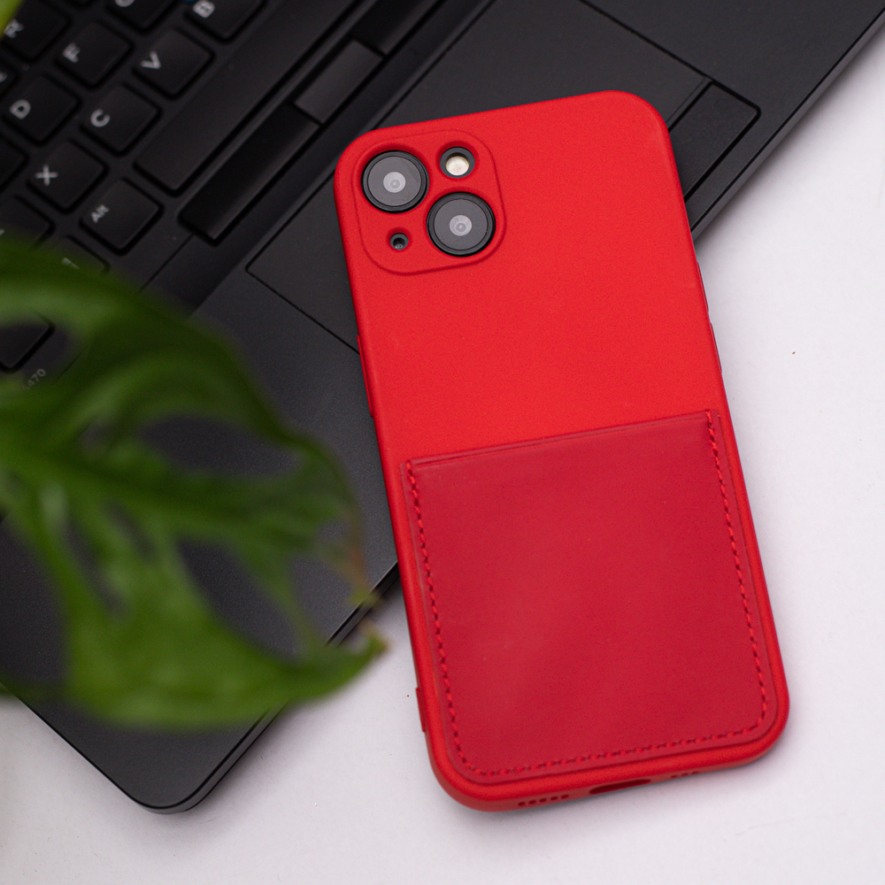 Nakadka Card Cover czerwona Motorola Moto E20S / 5