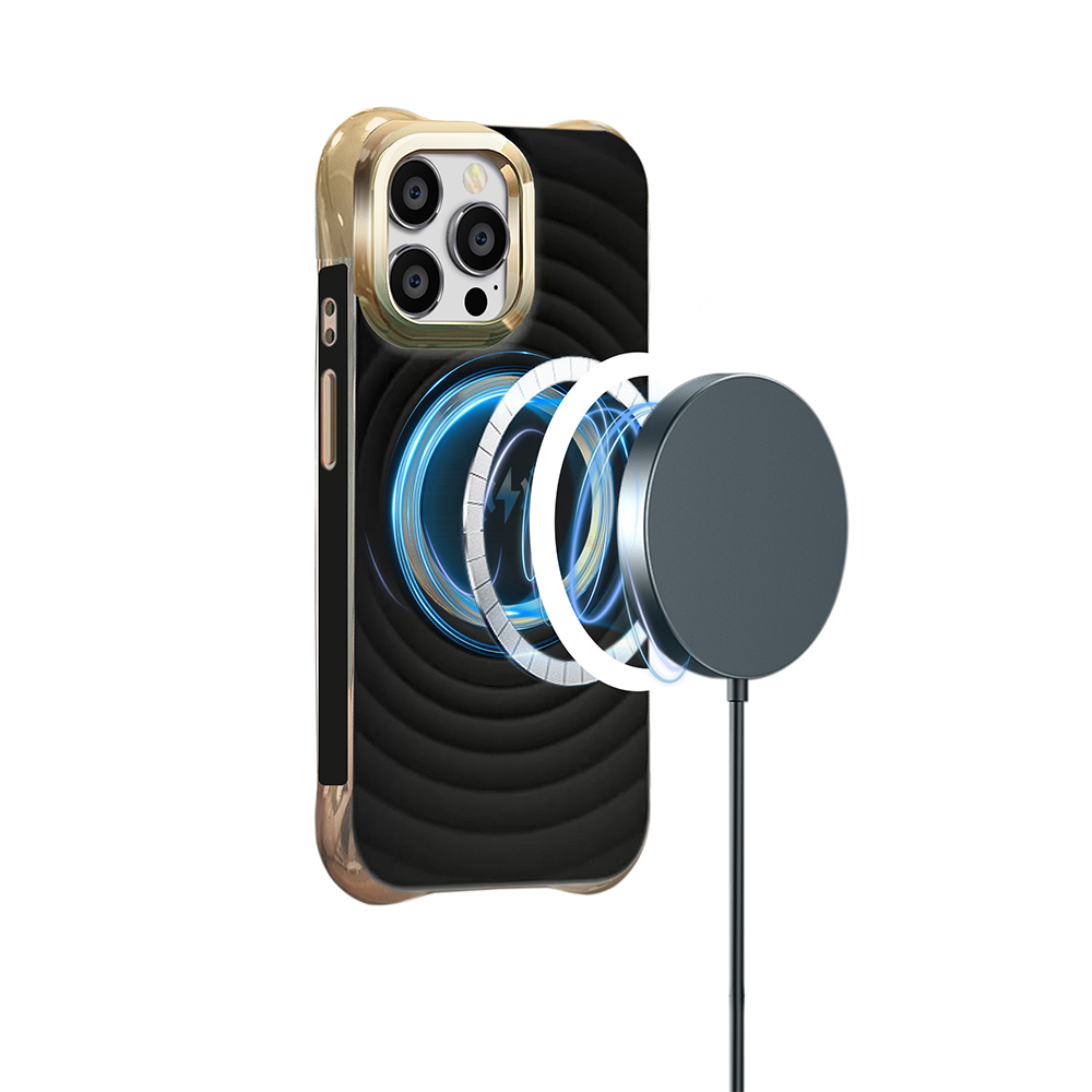 Nak�adka Circle Glam Mag czarny Samsung Galaxy S23 FE / 4