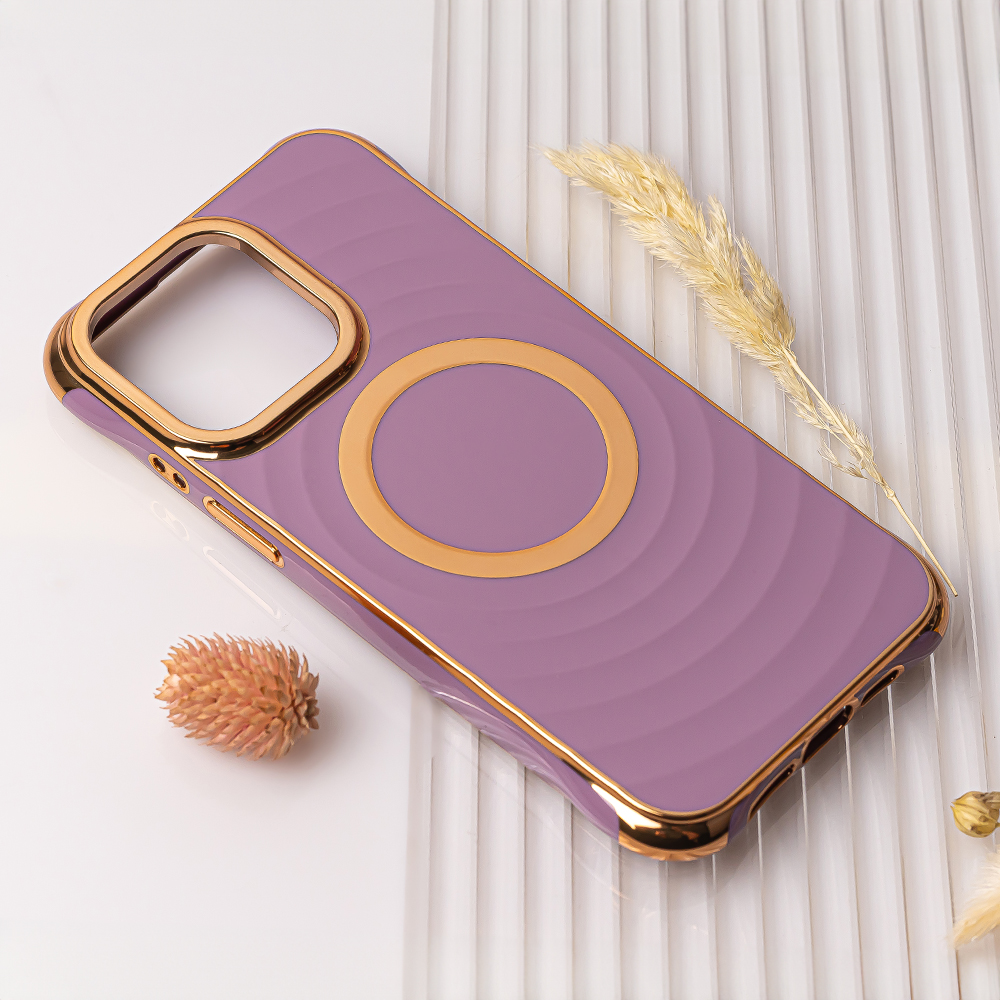Nak�adka Circle Glam Mag fioletowa Apple iPhone 16 Pro Max / 5
