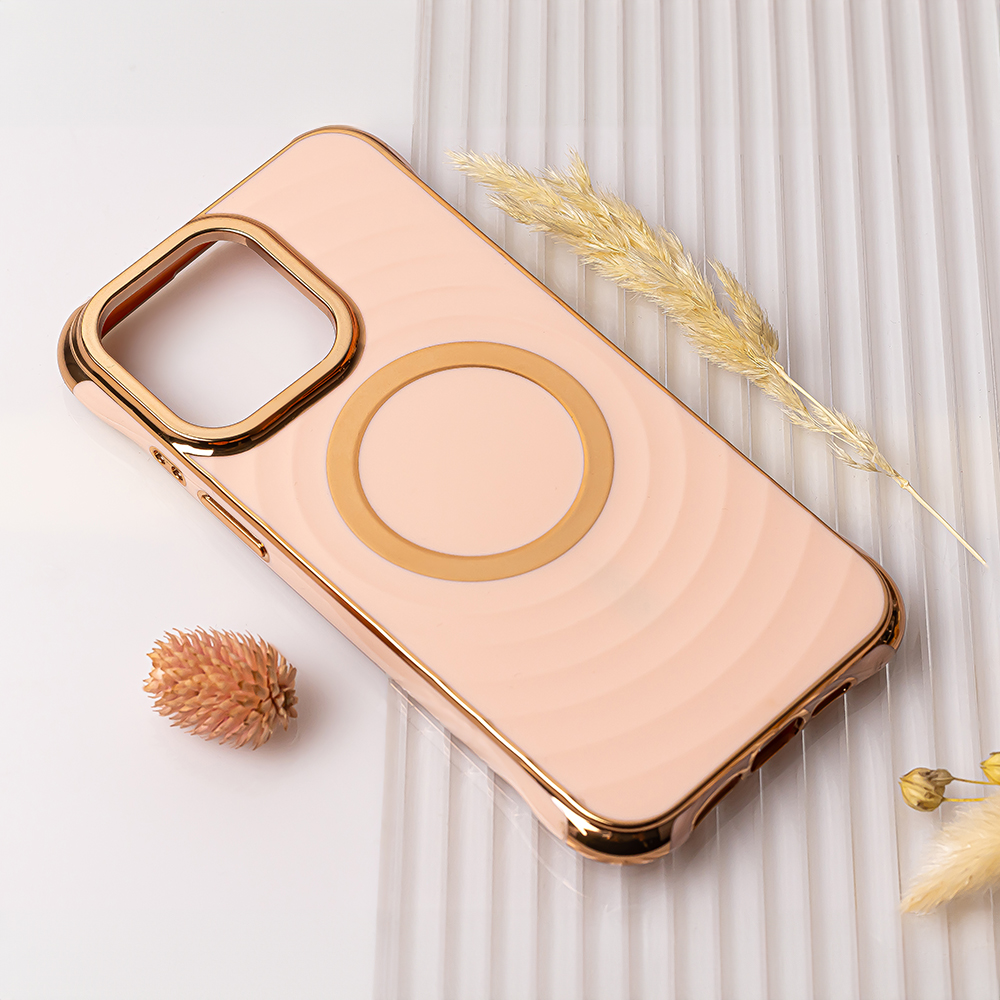 Nak�adka Circle Glam Mag r�owa Apple iPhone 16 Plus / 5