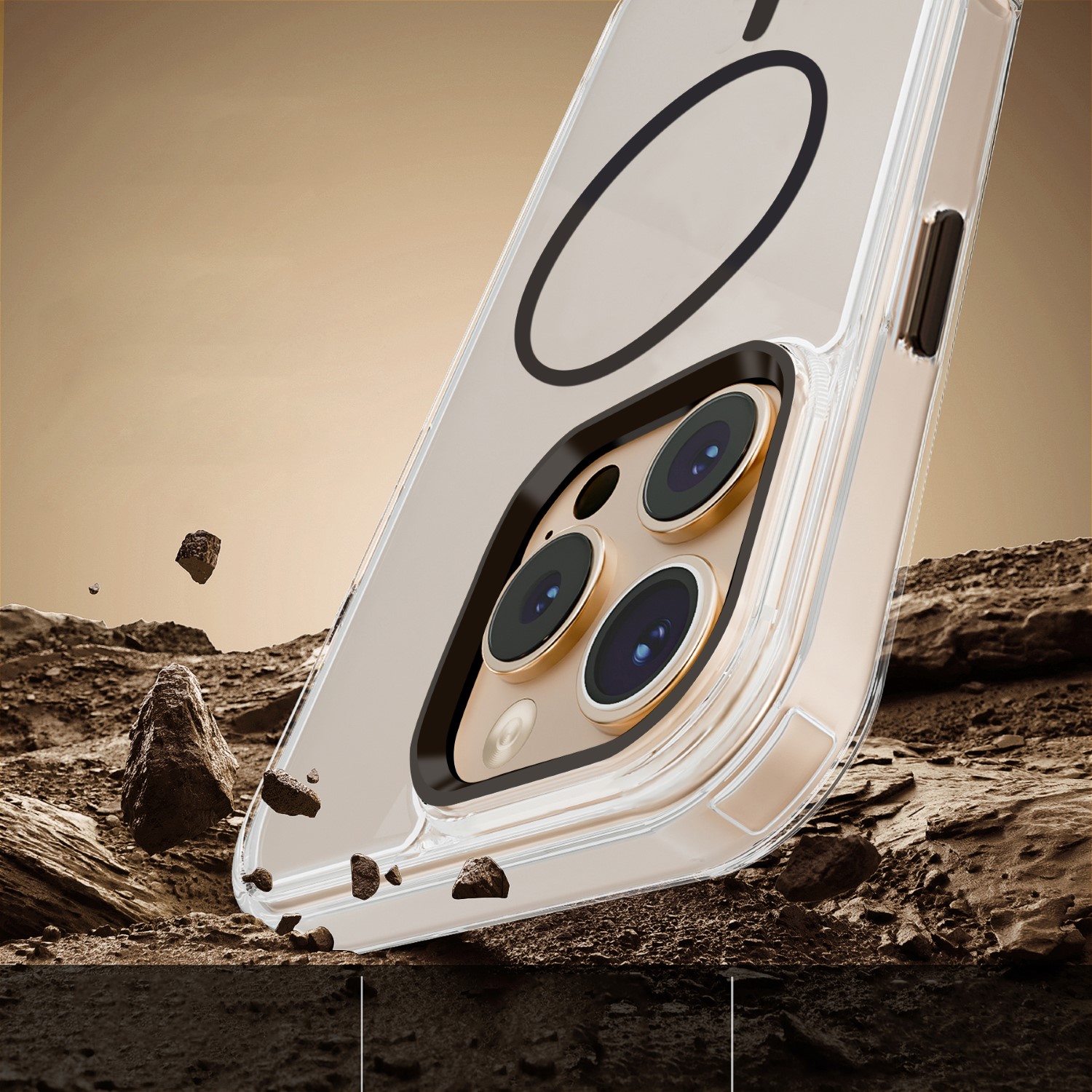 Nak�adka Clear Thin Mag czarny Apple iPhone 17 / 5