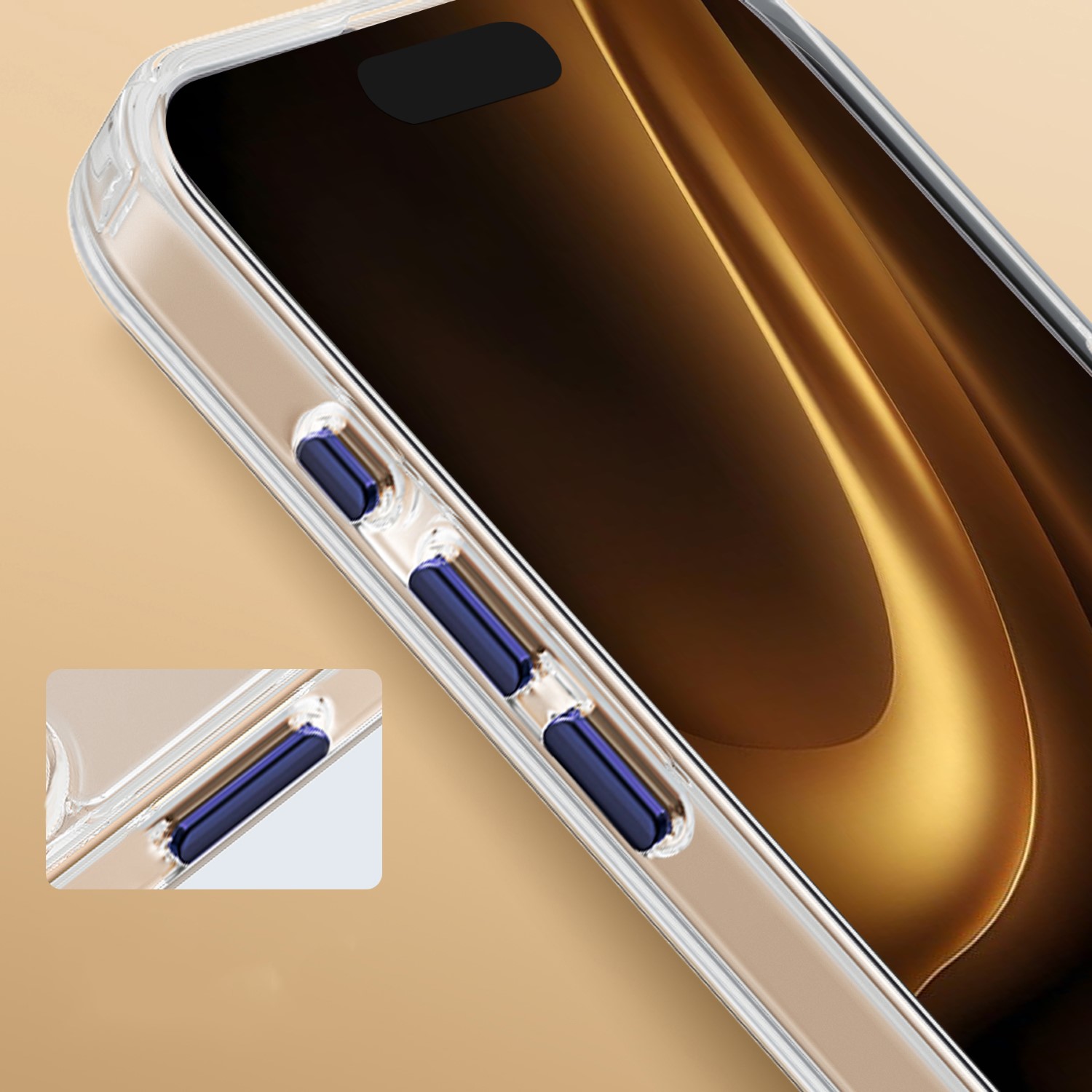 Nak�adka Clear Thin Mag niebieska Apple iPhone 16 / 4