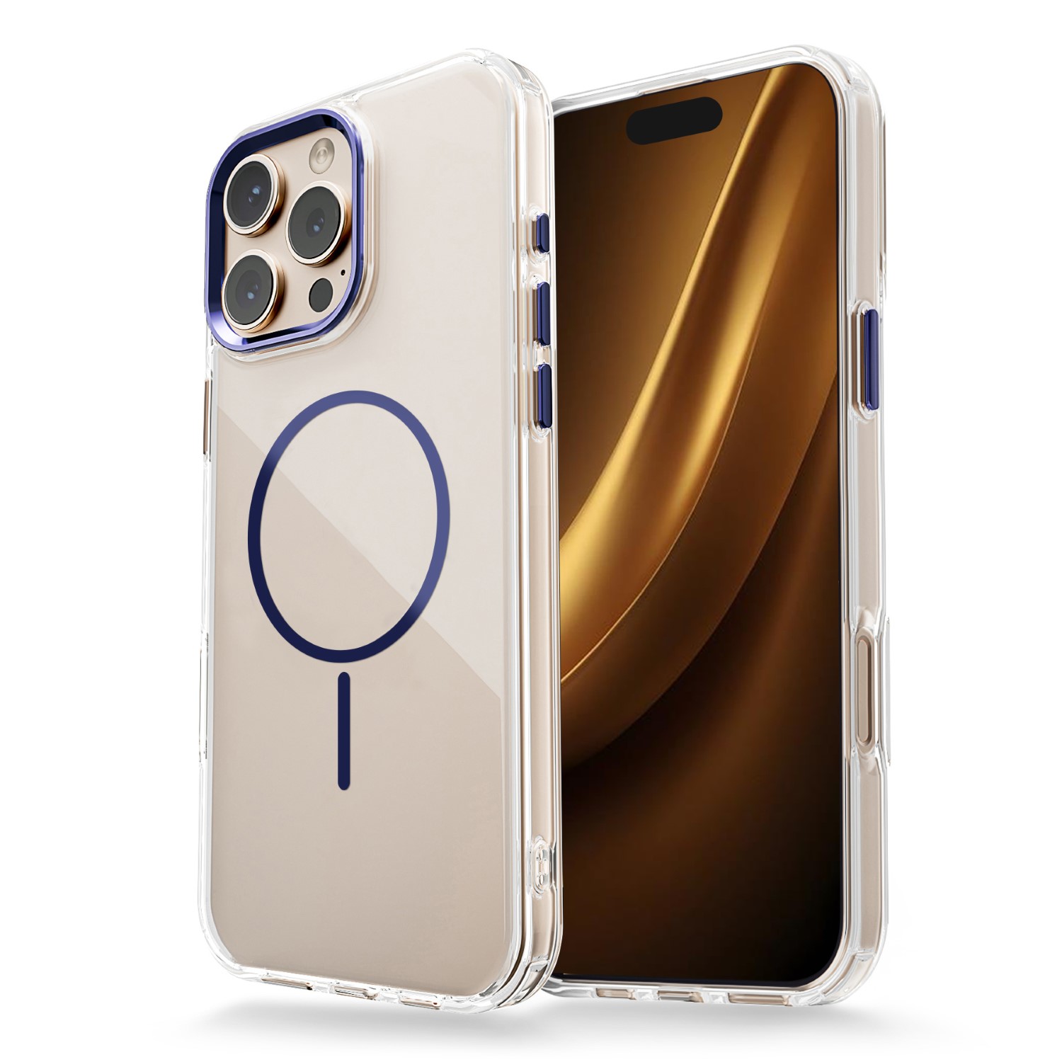 Nak�adka Clear Thin Mag niebieska Apple iPhone 17 Pro