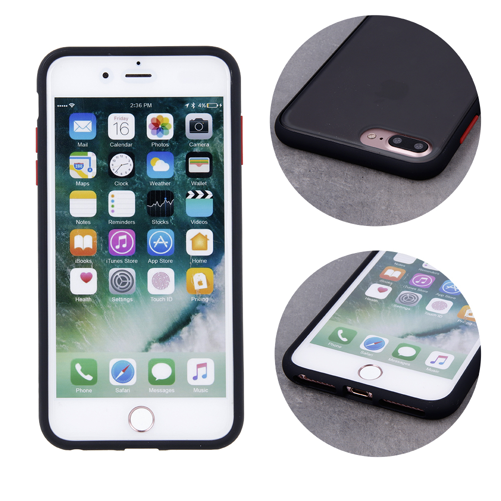 Nak�adka colored buttons czarna Huawei Y6 (2019) / 3