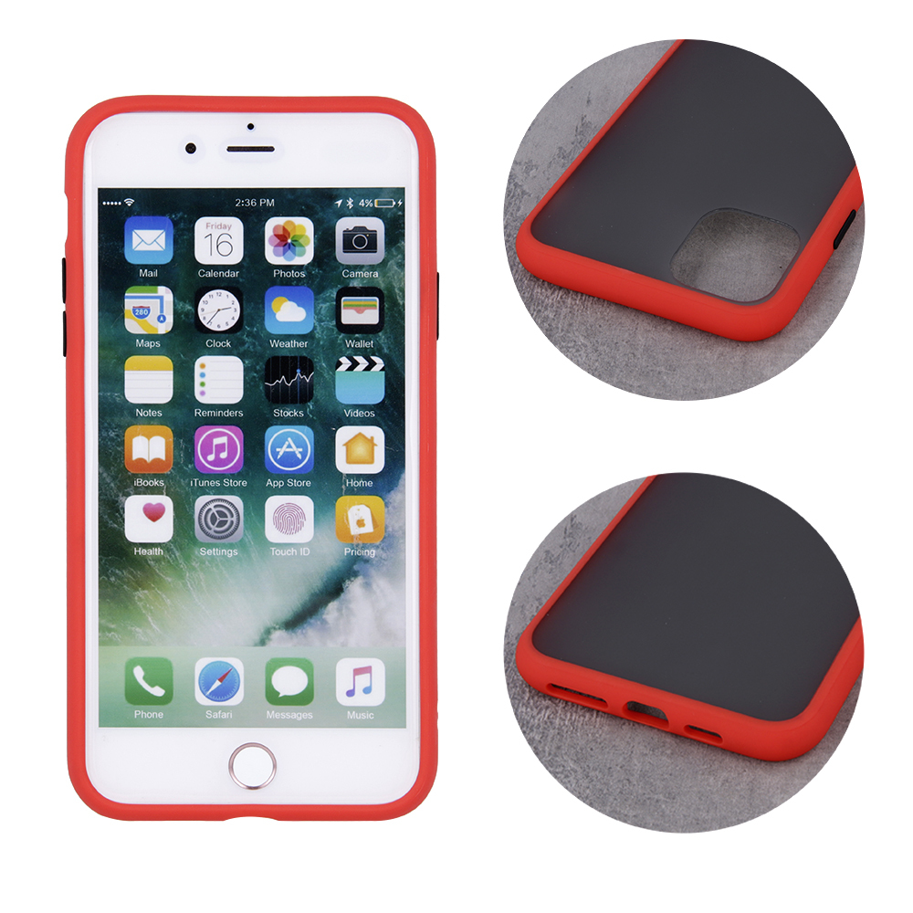 Nak�adka colored buttons czerwona Apple iPhone 6s / 3