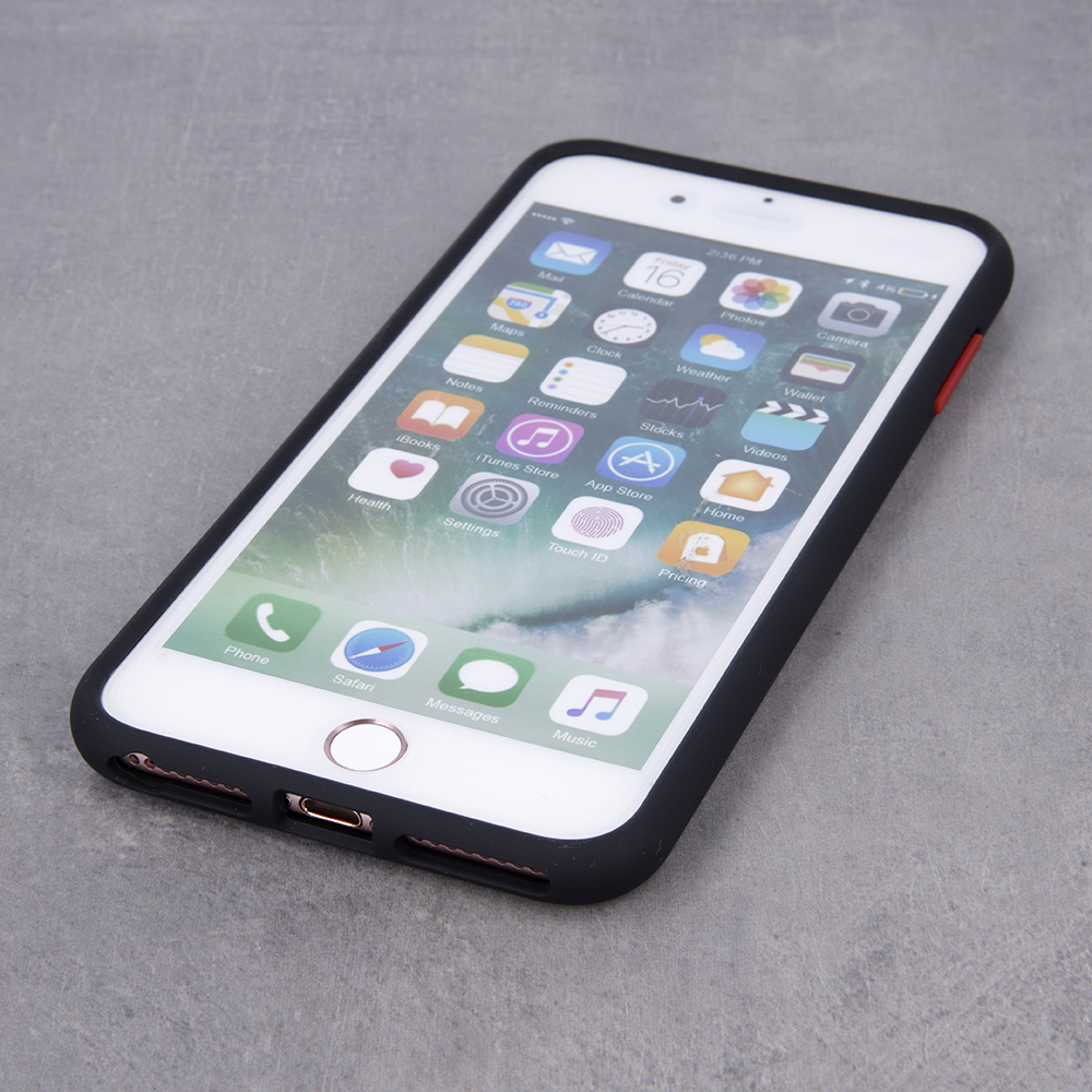 Nak�adka colored buttons czarna Apple iPhone XS / 4