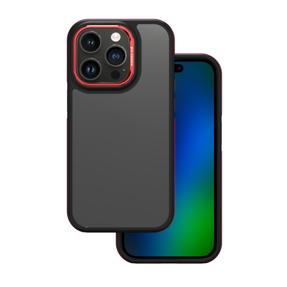 Nakładka Crystal Black czerwony Apple iPhone 14 Pro Max Nakładka Crystal Black czerwony Apple iPhone 14 Pro Max