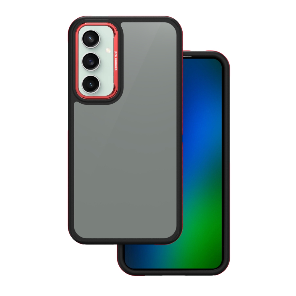 Nak�adka Crystal Black czerwony Samsung Galaxy S23 FE