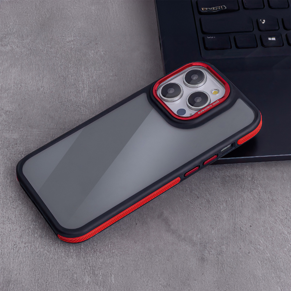 Nak�adka Crystal Black czerwony Xiaomi Note 14 Pro Plus 5G (Global) / 8