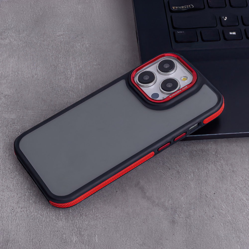 Nak�adka Crystal Black czerwony Honor 400 / 4