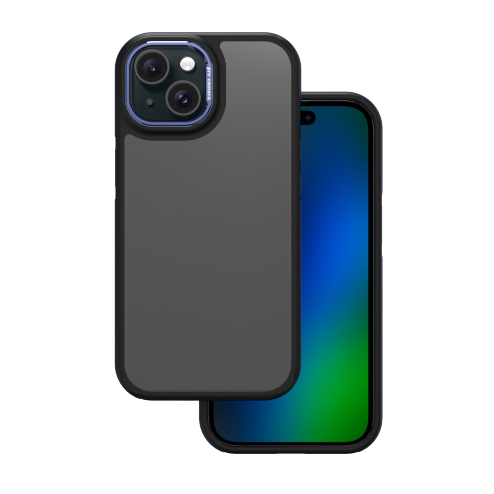 Nakładka Crystal Black niebieska Apple iPhone 15 Nakładka Crystal Black niebieska Apple iPhone 15