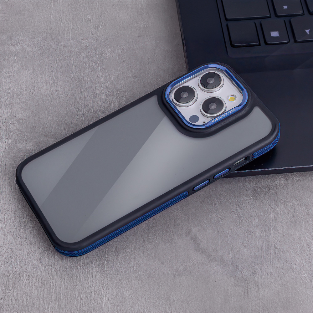 Nak�adka Crystal Black niebieska Xiaomi Redmi A3 4G (global) / 12