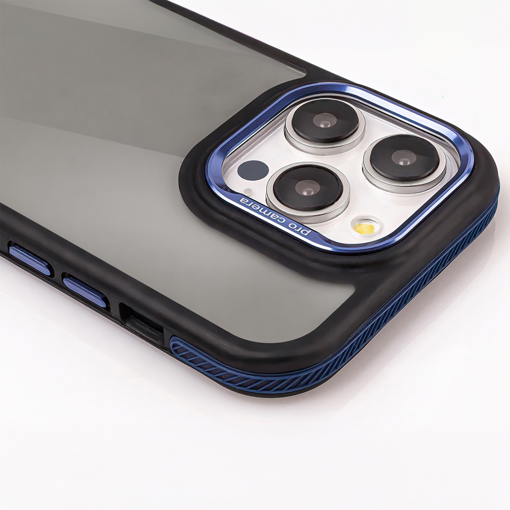 Nak�adka Crystal Black niebieska Apple iPhone 16 Plus / 7