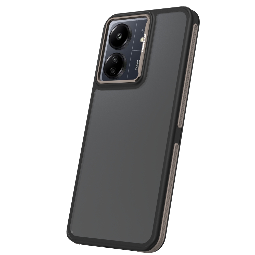 Nak�adka Crystal Black szara Xiaomi Redmi 13C 5G / 2