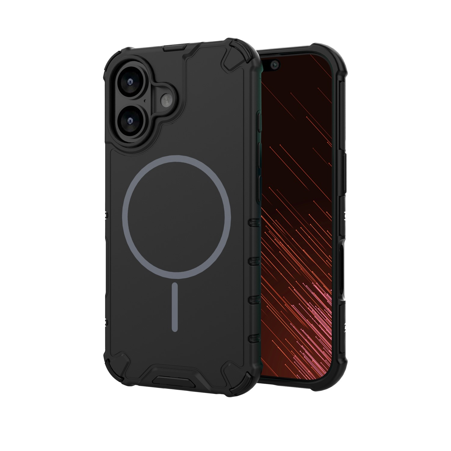 Nak�adka Defender 2in1 Mag czarny Apple iPhone 16 / 2