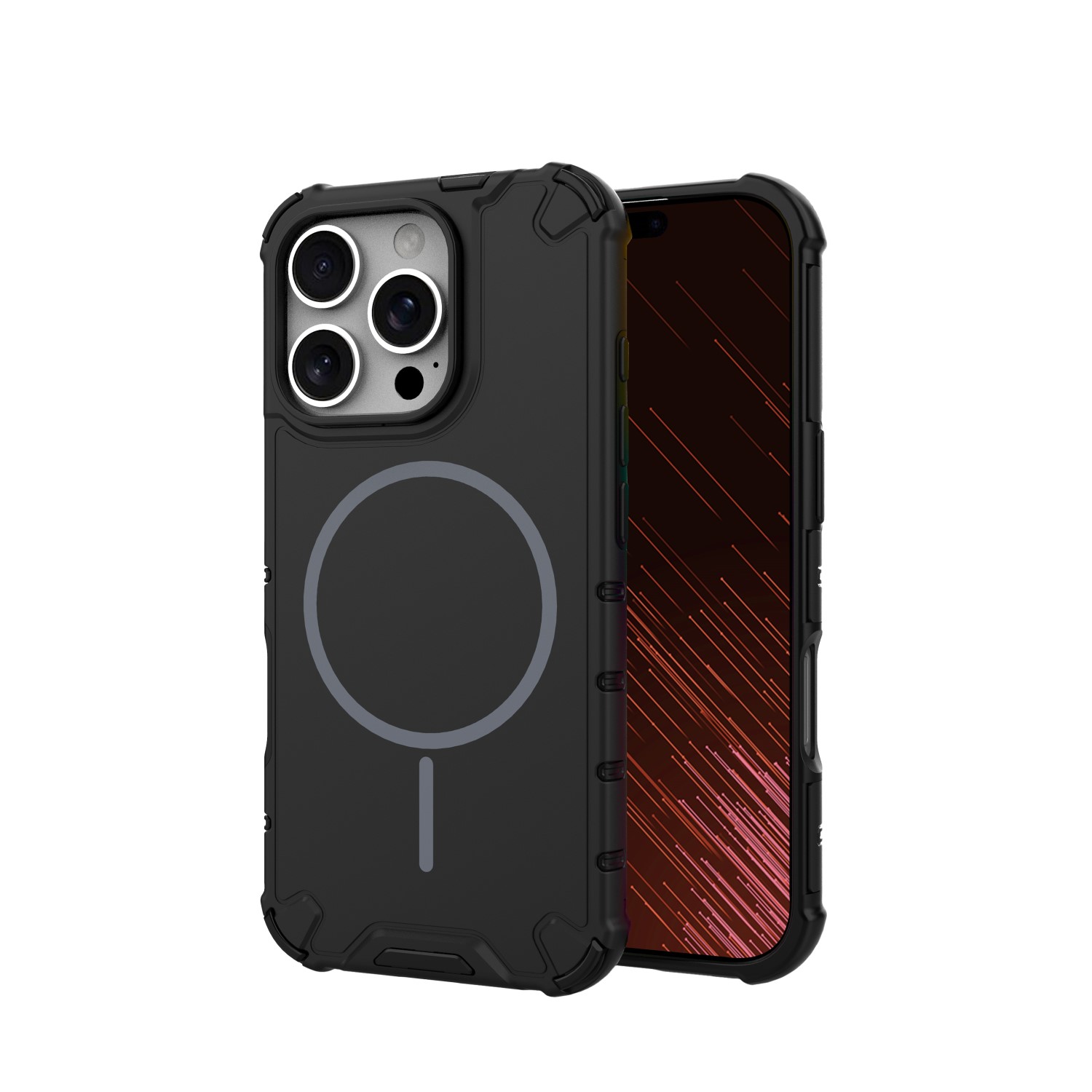 Nak�adka Defender 2in1 Mag czarny Apple iPhone 16 Pro / 2