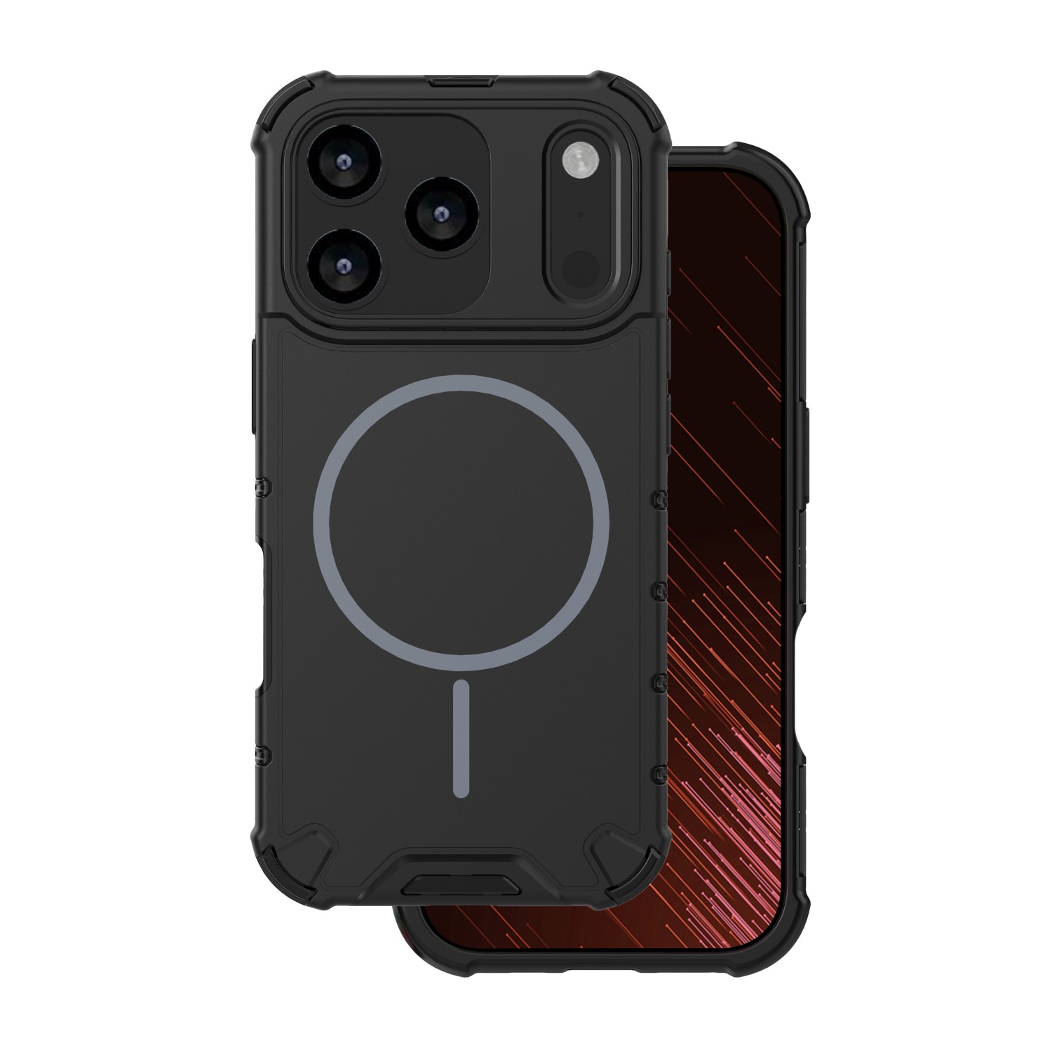 Nak�adka Defender 2in1 Mag czarny Apple iPhone 17 Pro