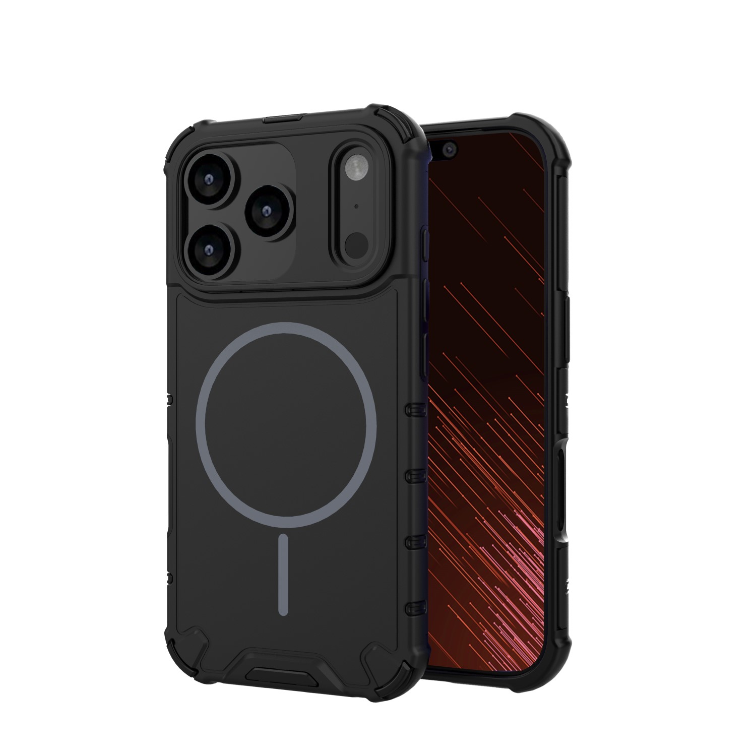 Nak�adka Defender 2in1 Mag czarny Apple iPhone 17 Pro Max / 2