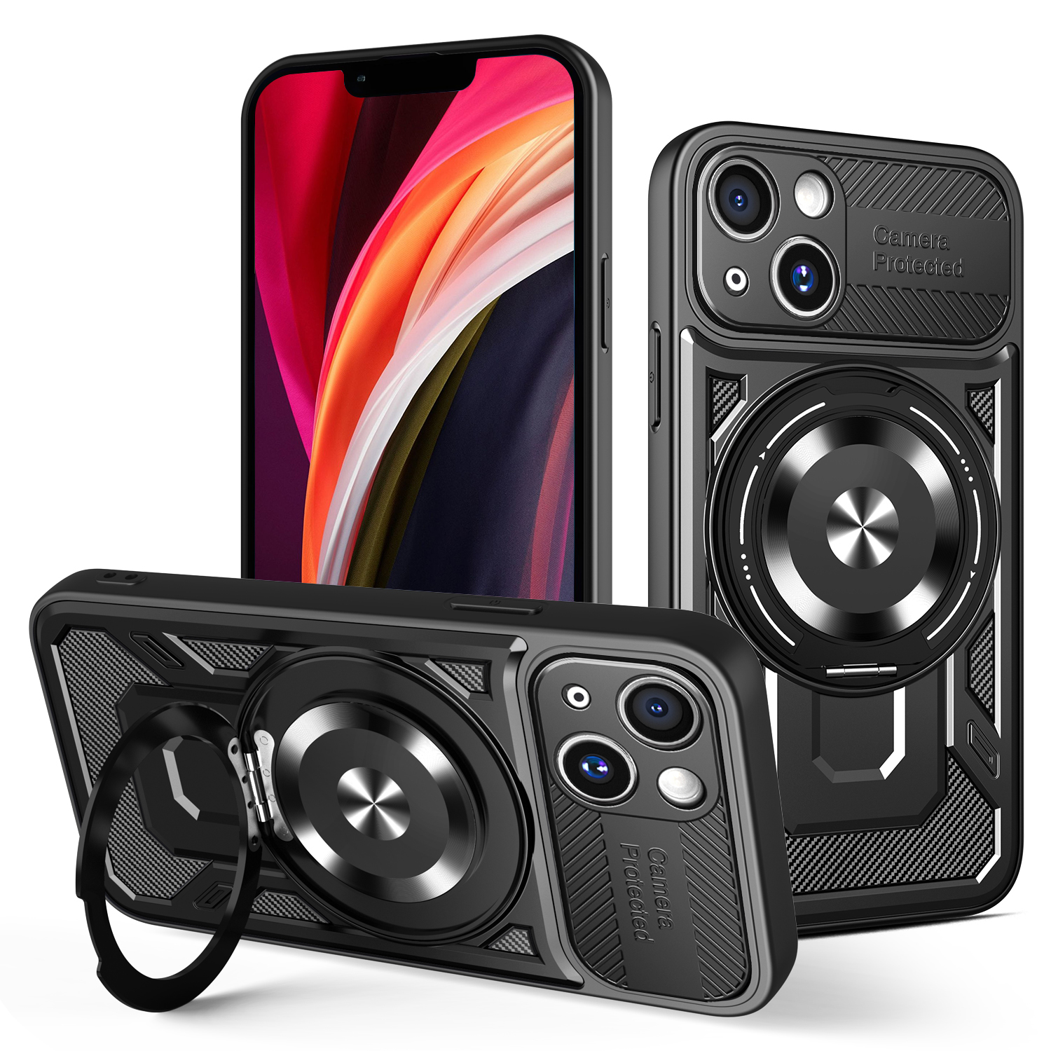 Nak�adka Defender Armor Mag czarny Apple iPhone 13