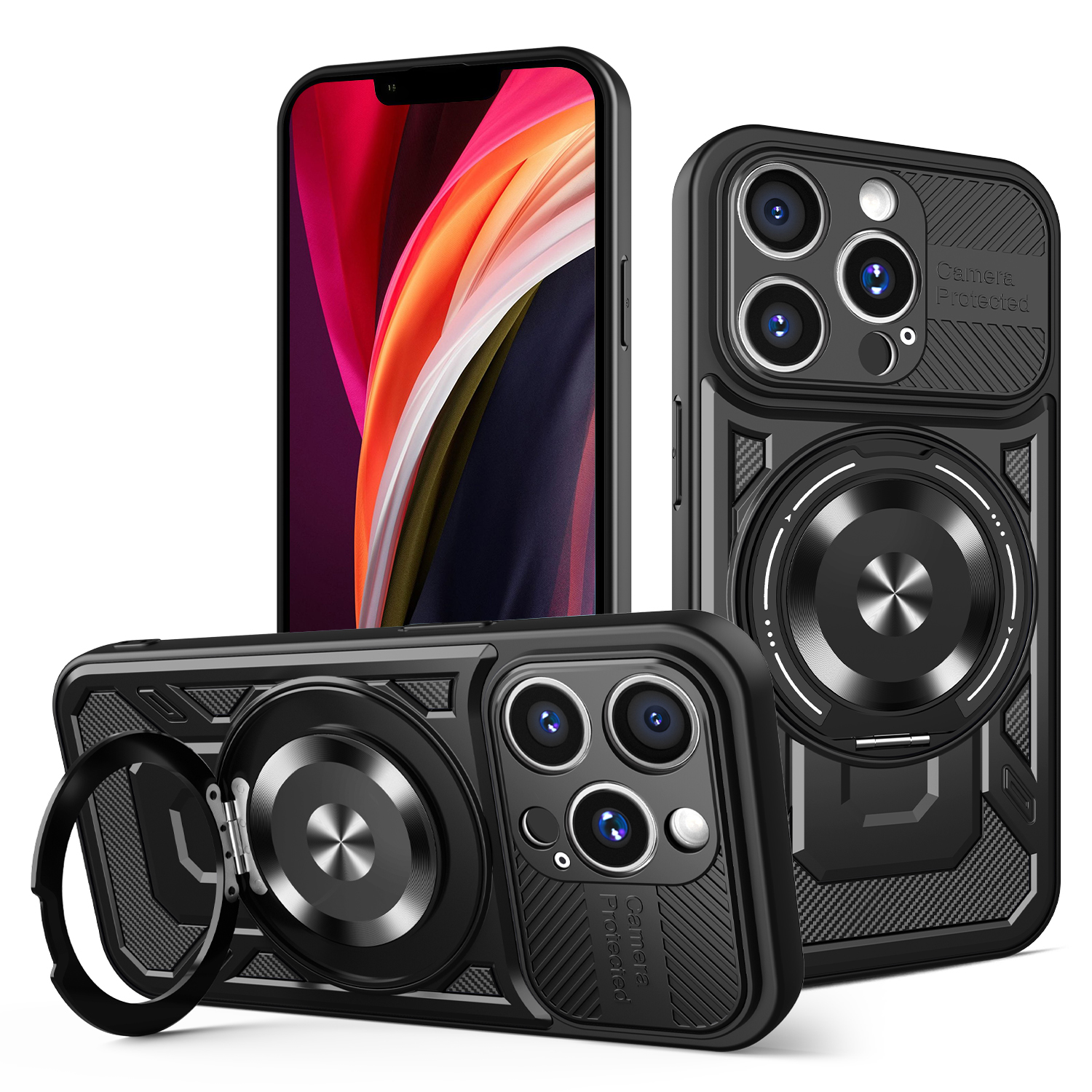 Nak�adka Defender Armor Mag czarny Apple iPhone 14 Pro