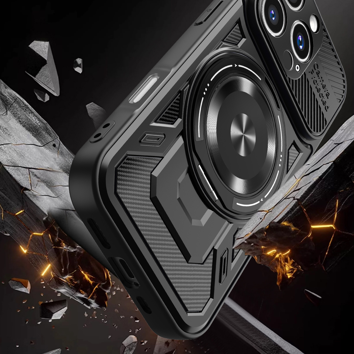 Nak�adka Defender Armor Mag czarny Apple iPhone 16 / 3