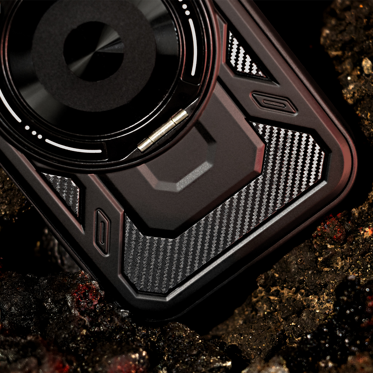 Nak�adka Defender Armor Mag czarny Apple iPhone 17 Pro / 5