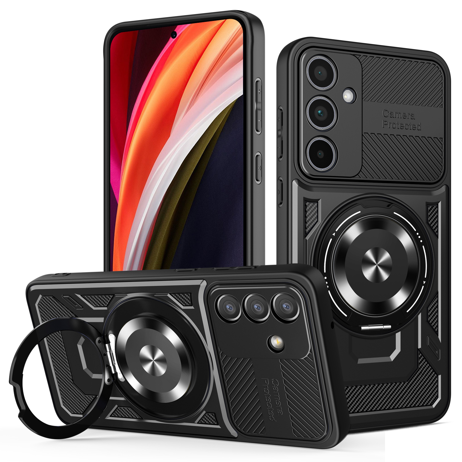 Nak�adka Defender Armor Mag czarny Samsung Galaxy S25