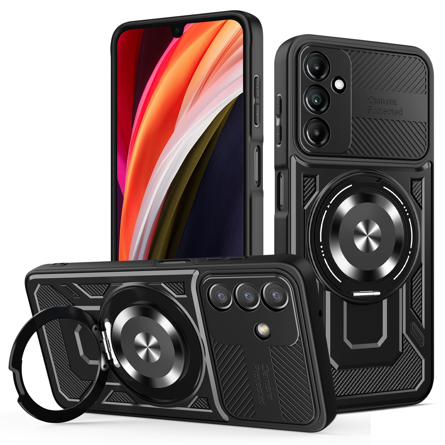 Nak�adka Defender Armor Mag czarny Samsung A16