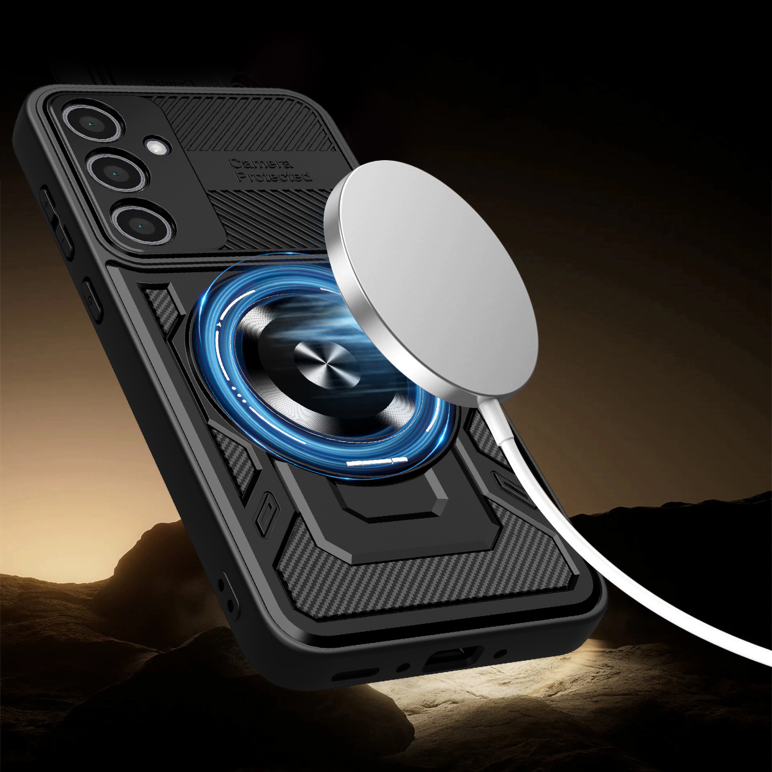 Nak�adka Defender Armor Mag czarny Xiaomi Redmi Note 15 Pro 5G / 7