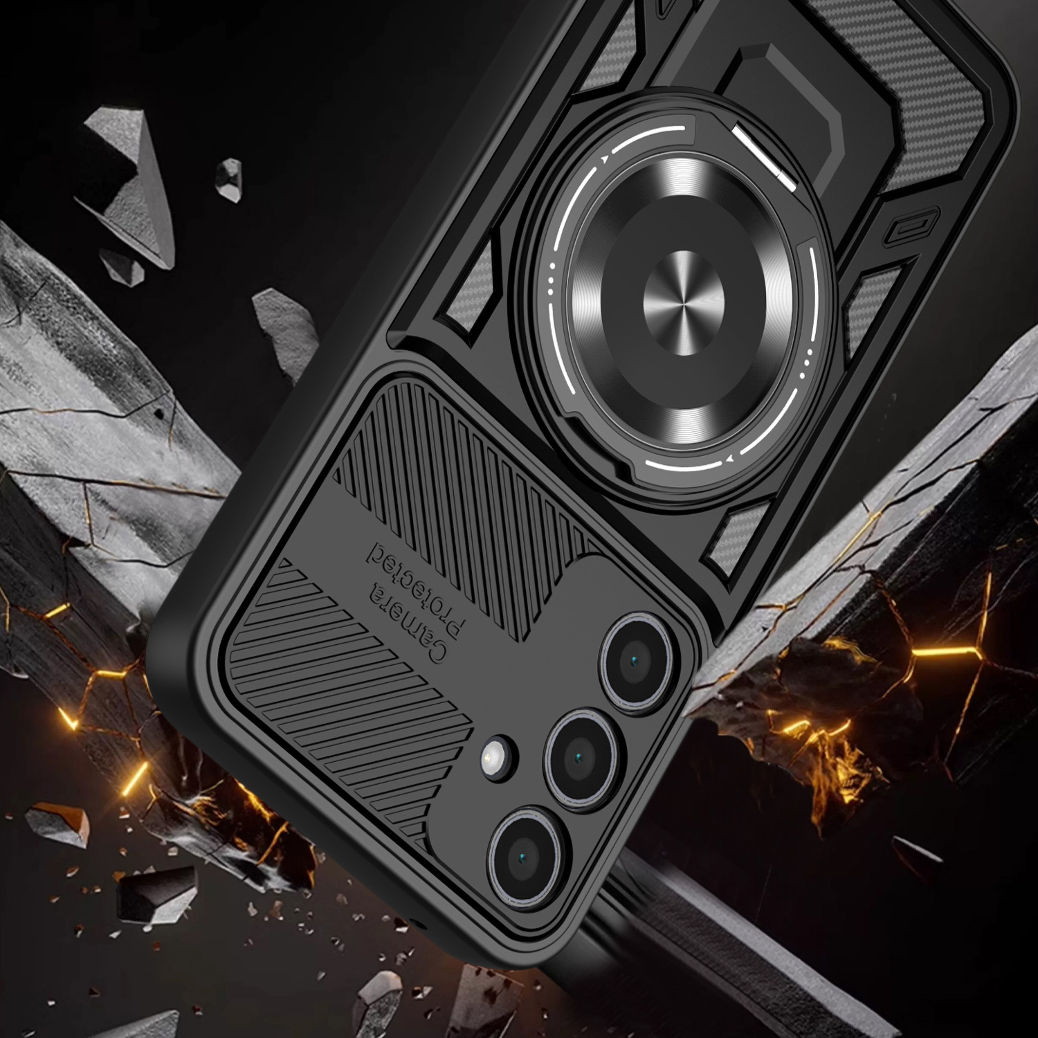 Nak�adka Defender Armor Mag czarny Xiaomi Redmi Note 15 Pro Plus 5G / 8