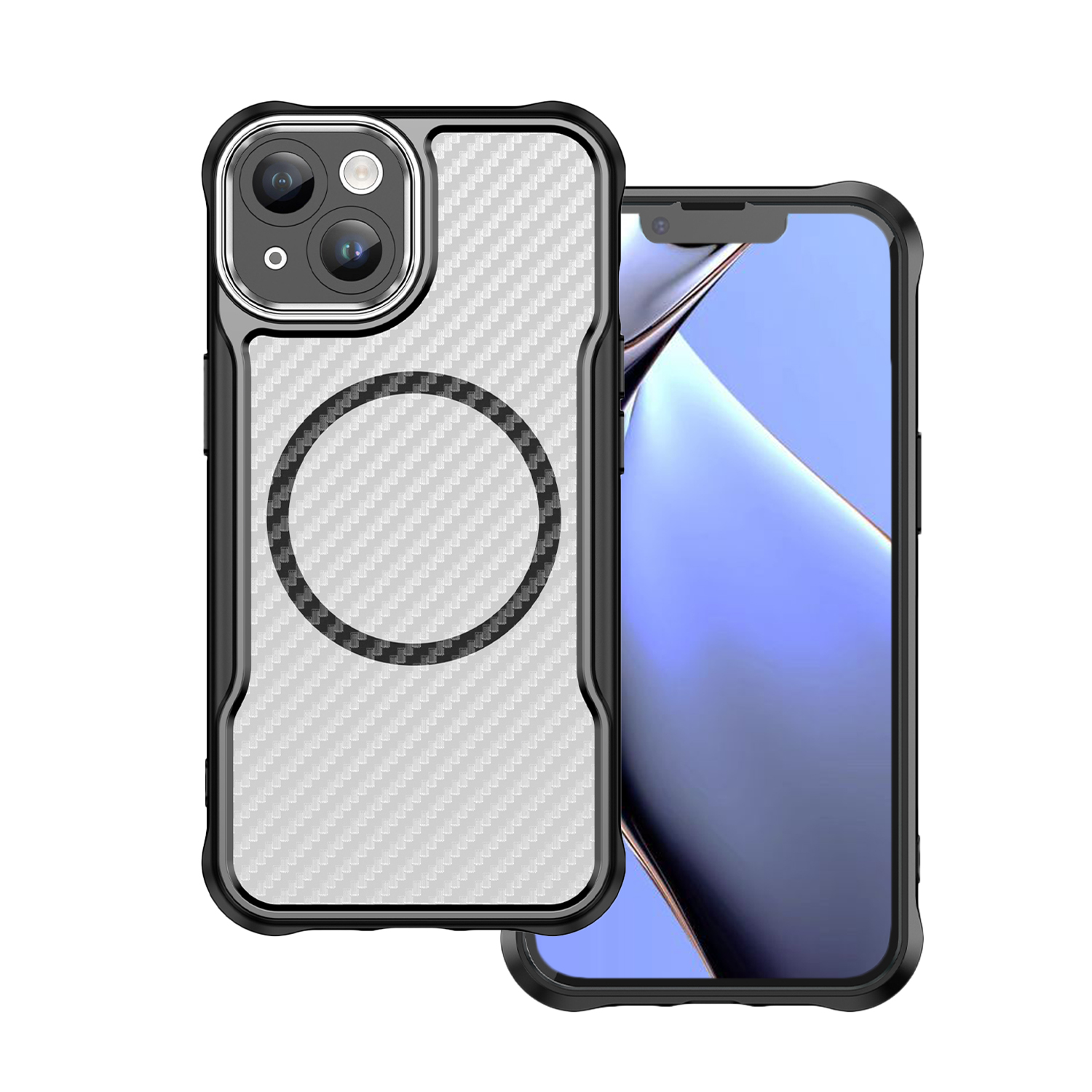 Nak�adka Defender Carbon Mag czarny Apple iPhone 14