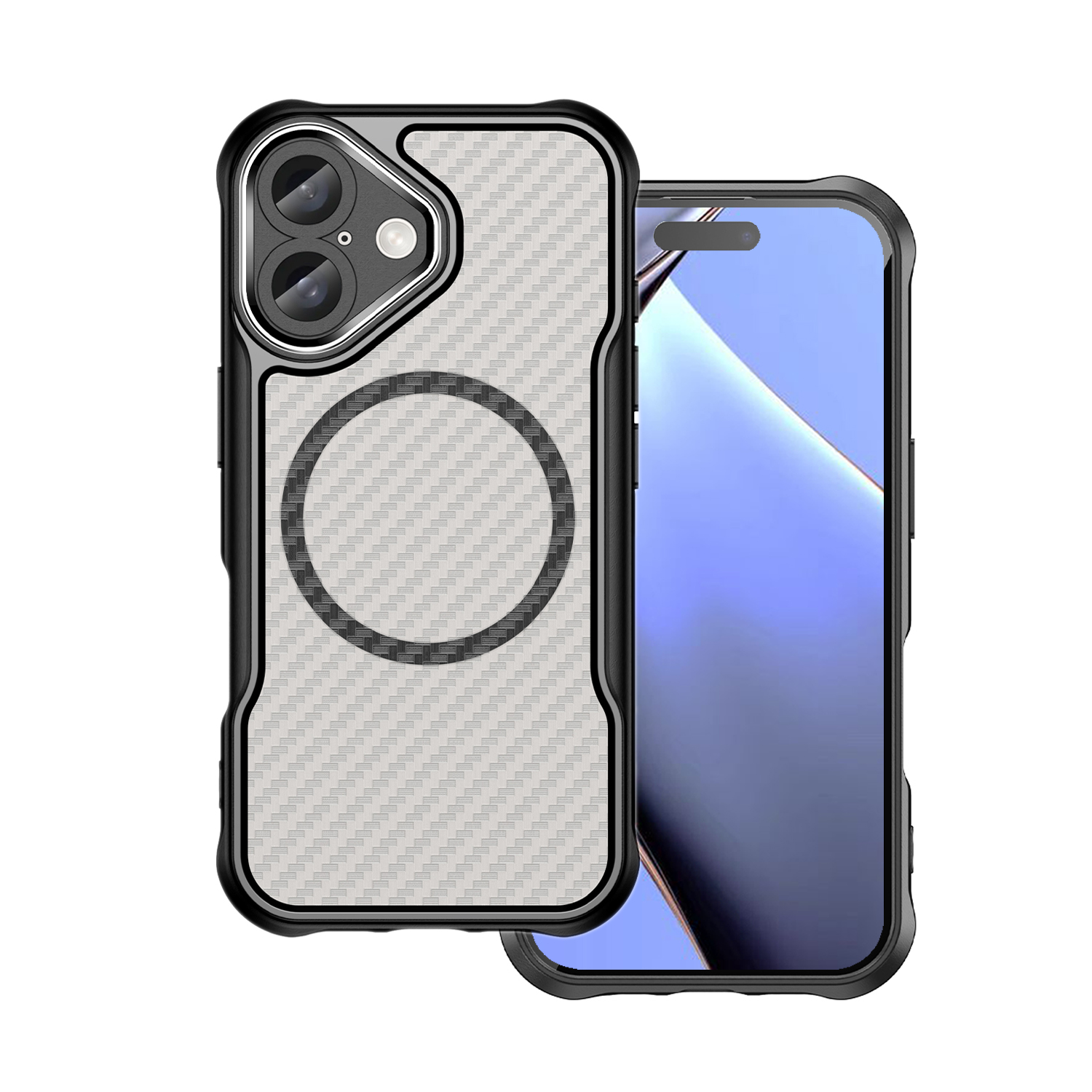 Nak�adka Defender Carbon Mag czarny Apple iPhone 16 Plus