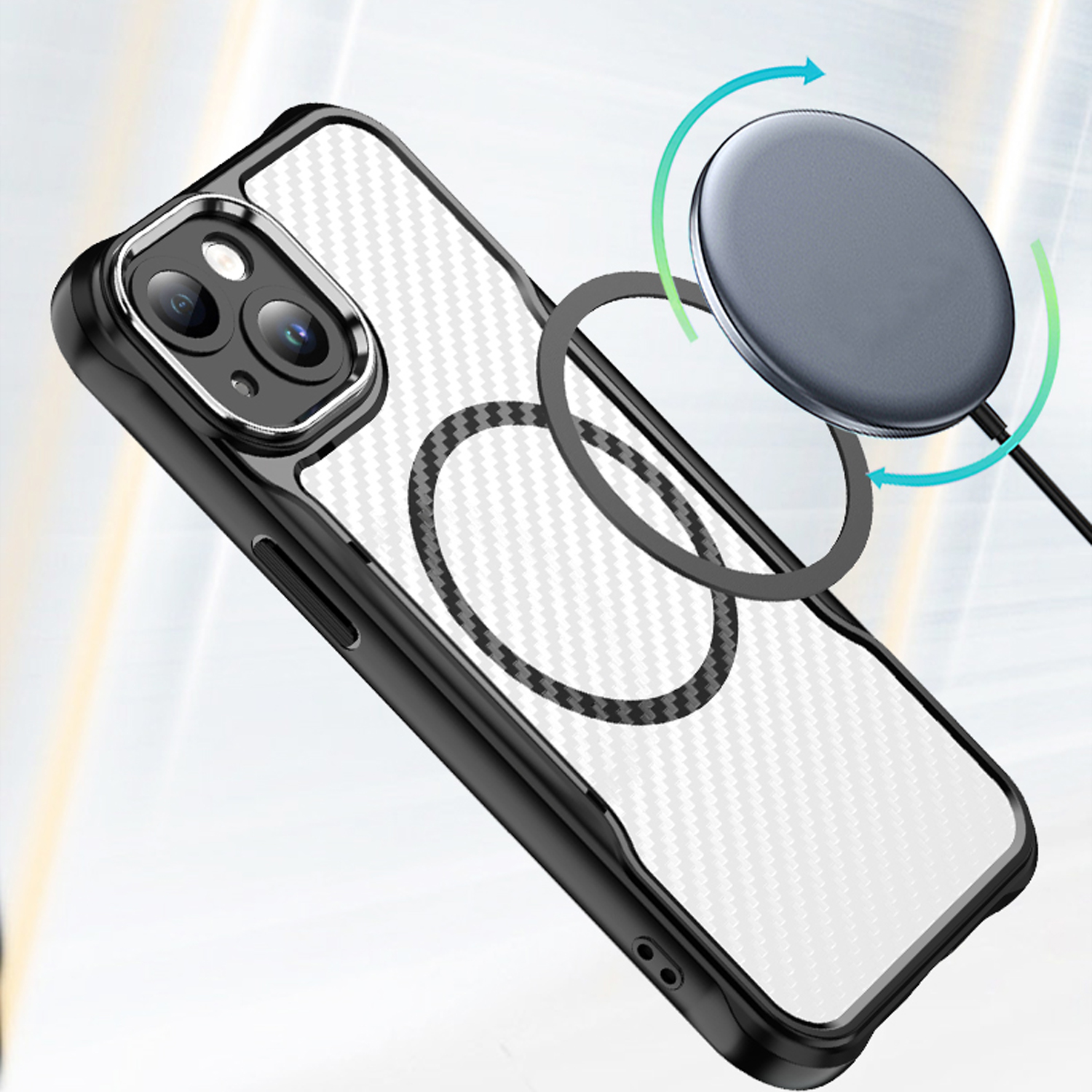 Nak�adka Defender Carbon Mag czarny Apple iPhone 17 Air / 5