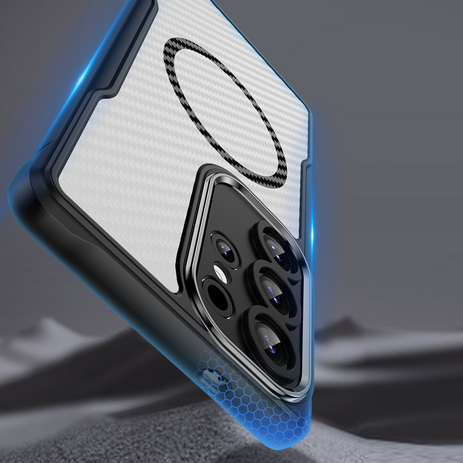 Nak�adka Defender Carbon Mag czarny Samsung Galaxy S26 / 6