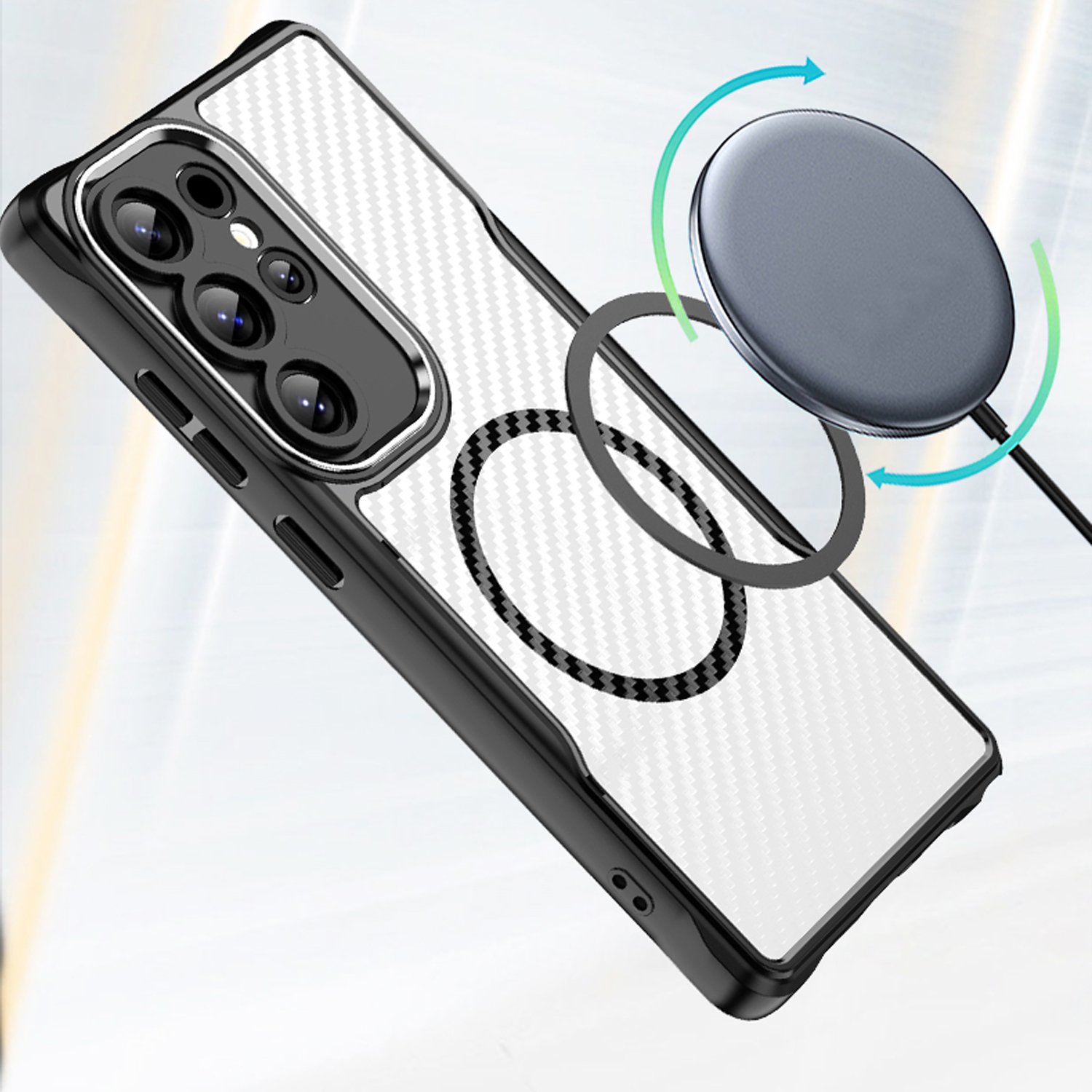 Nak�adka Defender Carbon Mag czarny Samsung Galaxy S26 Ultra / 5