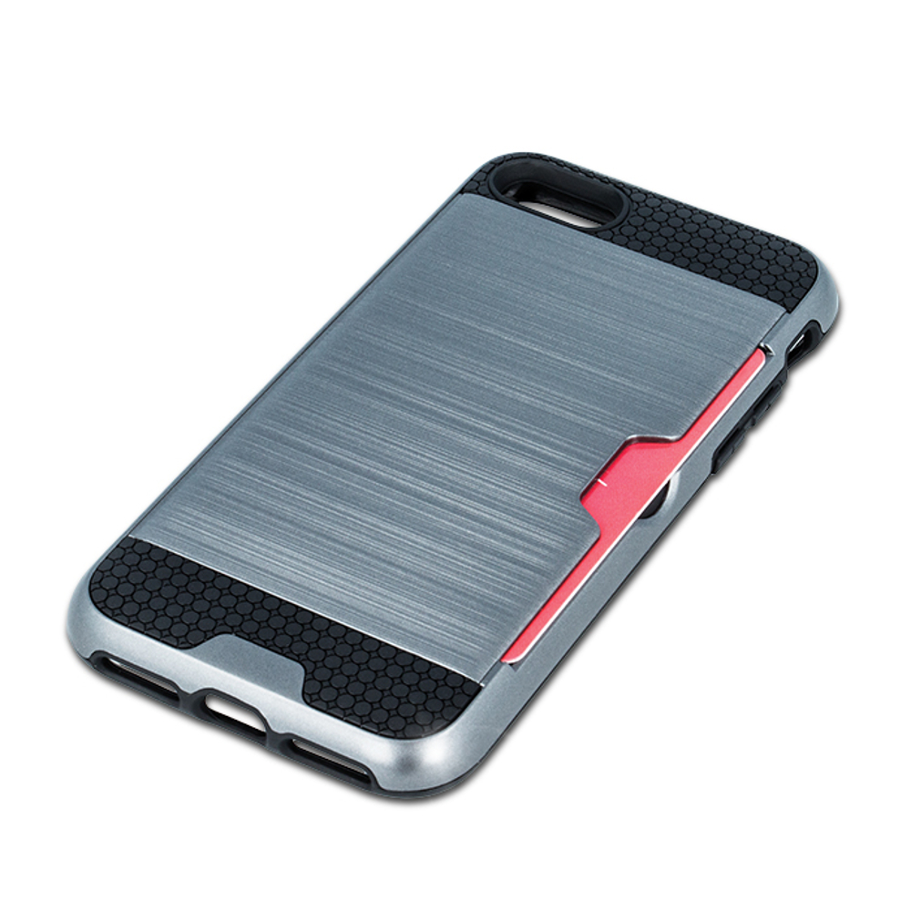 Nakadka Defender Card srebrna Apple iPhone XS / 2