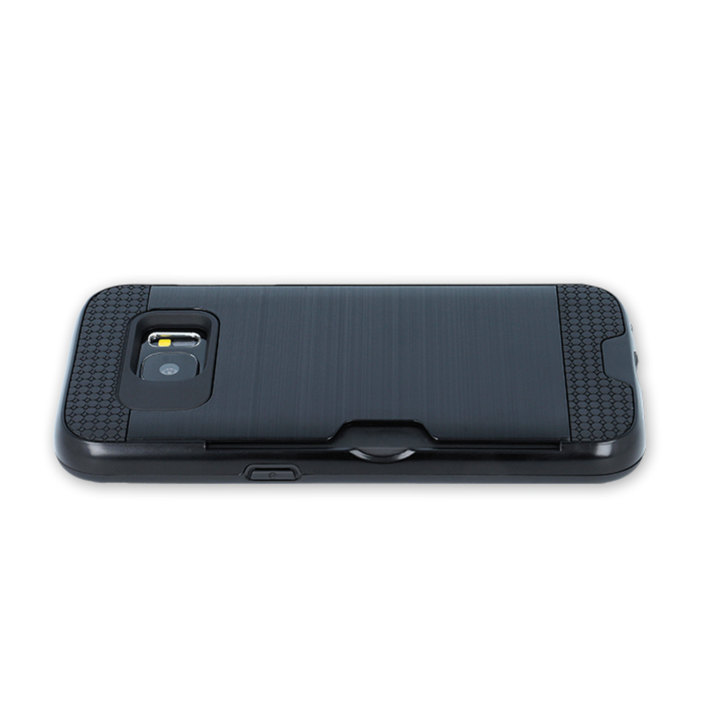 Nakadka Defender Card czarna Samsung Galaxy A6 Plus (2018) / 6