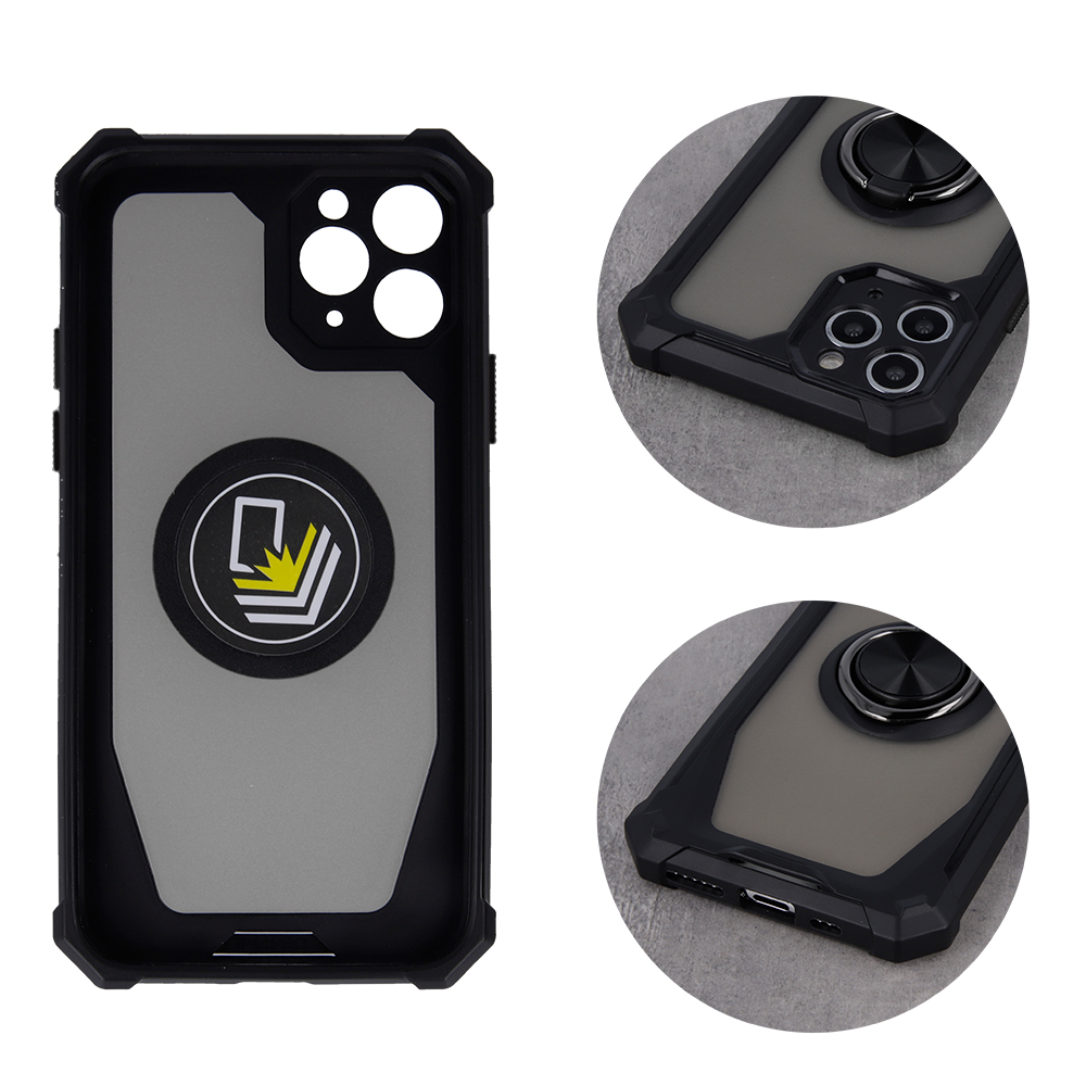 Nak�adka Defender Grip czarna Samsung Galaxy A22 5G / 3